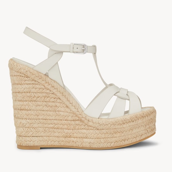 SAINT LAURENT TRIBUTE ESPADRILLES in White Size EU 39 - Picture 1 of 13